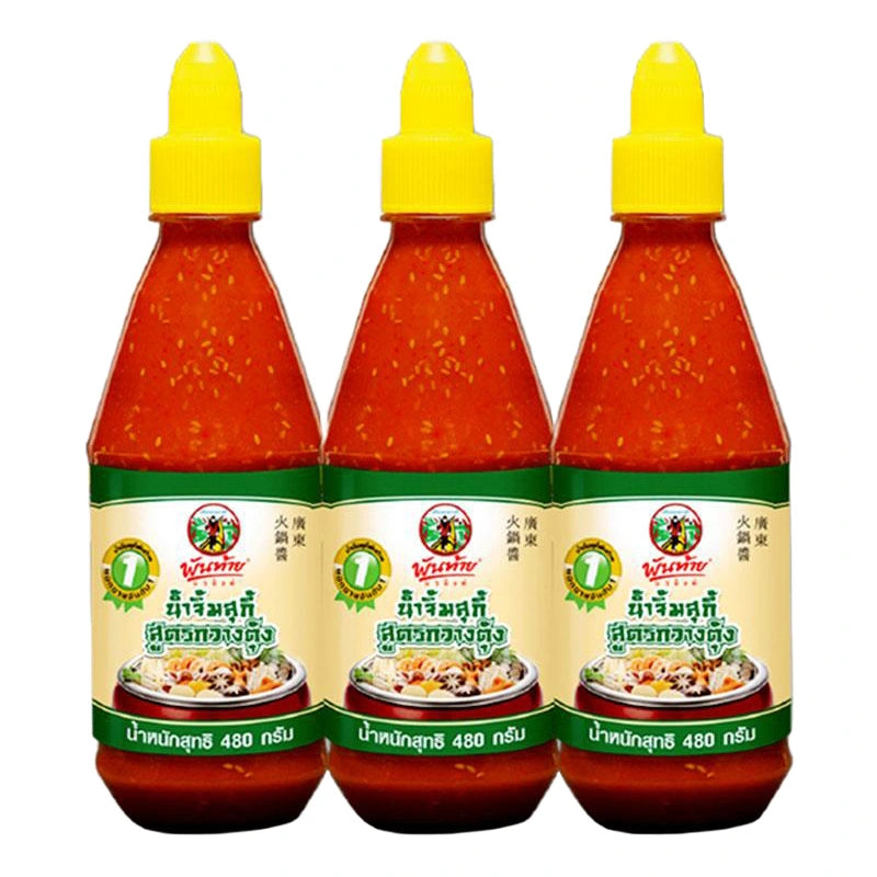 PANTAINORASINGH Sukiyaki Sauce 480g bottles arranged, traditional Japanese-style soy sauce for sukiyaki dishes.