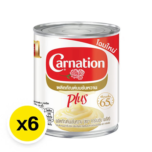 Carnation Plus Sweetened Condensed Milk 380g x6