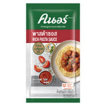Knorr Rich Pasta Sauce 1kg jar of dry grocery pasta sauce with a label featuring red and yellow branding and product details.