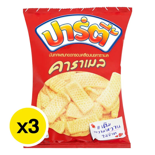Party Sweet Potato Chips Coated With Butter Caramel 48g x3