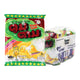 TOOMTAM Corn Extrude Sweet Milk snack pack, 91g x 3, showing colorful corn snack pieces in a clear packaging.