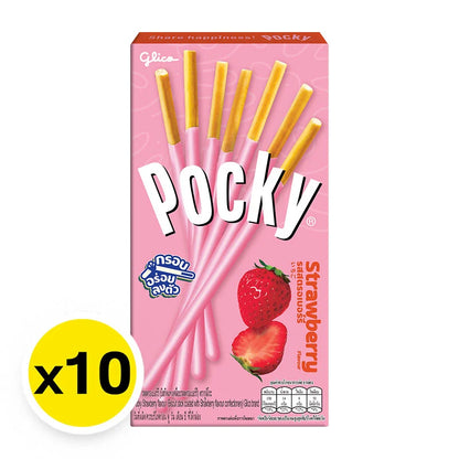 Pocky Biscuit Stick Strawberry 39g x10