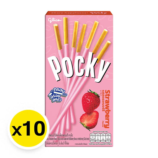 Pocky Biscuit Stick Strawberry 39g x10