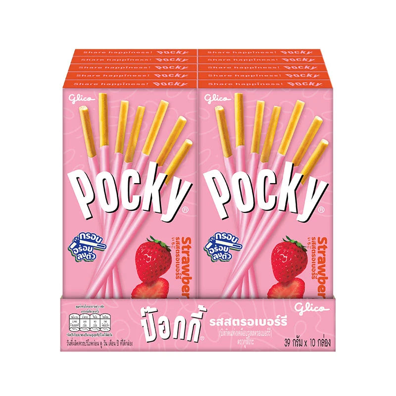 Pocky Biscuit Stick Strawberry 39g x10