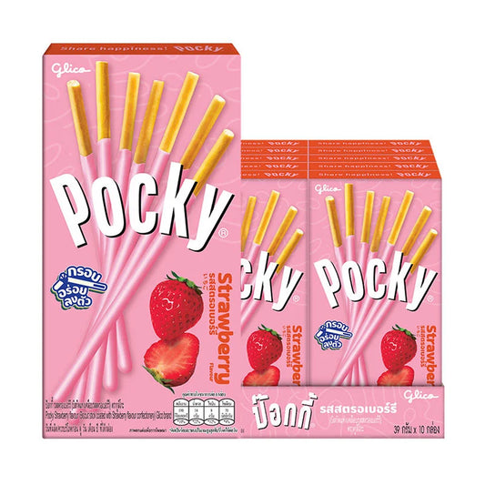 Pocky Biscuit Stick Strawberry 39g x10
