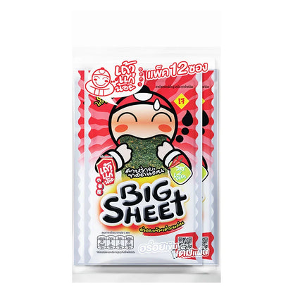 Taokaenoi Big Sheet Seaweed Spicy 3.2g x12