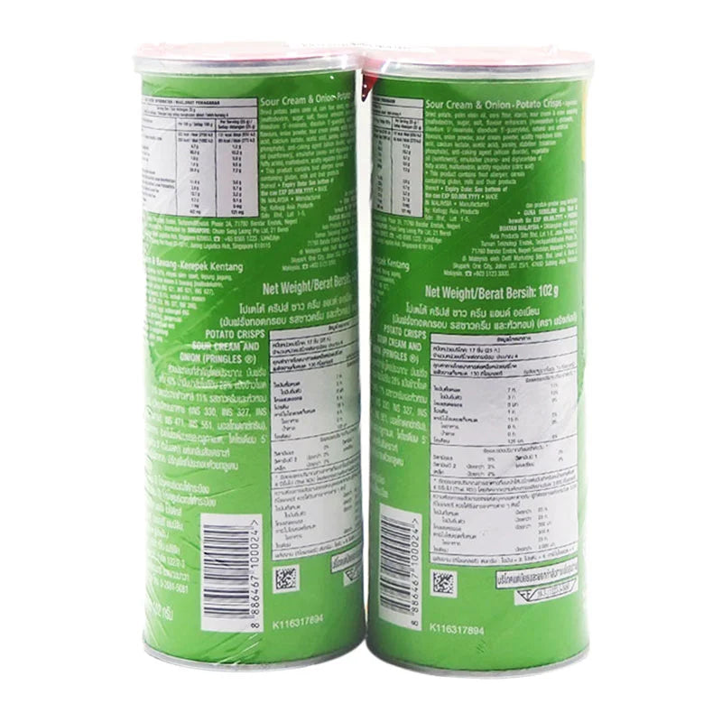 Pringles Chips Sour Cream 102g x2