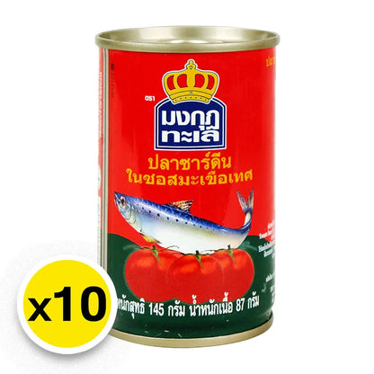 Mongkut Talay Sardines In Tomato Sauce 145g x10