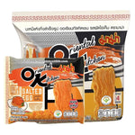MAMA dried instant noodles Oriental Kitchen stir-fried salted flavor in a clear package, ready for quick preparation.