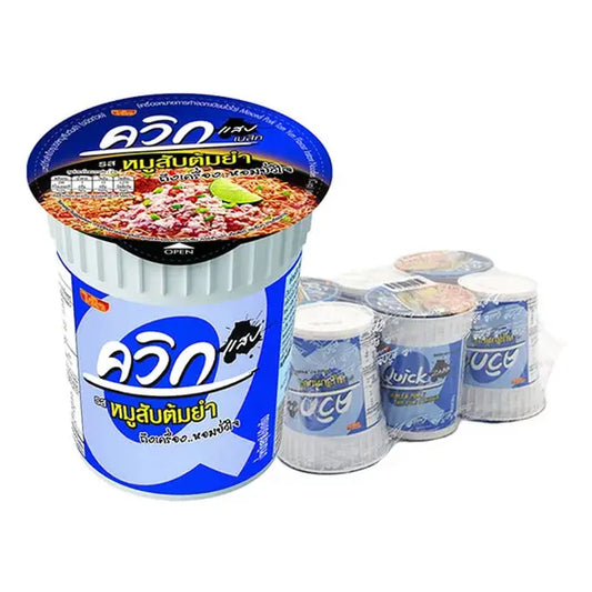 QUICK Cup Instant Noodle Minced Pork Tom Yum 60g x6