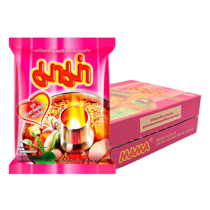 MAMA Instant Noodles Yentafo Tom Yum Mohfai 60g x30