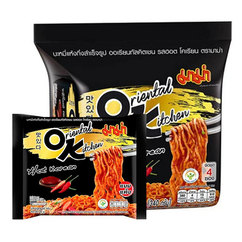 MAMA Oriental Kitchen Instant Noodles Hot Korean 85g x4