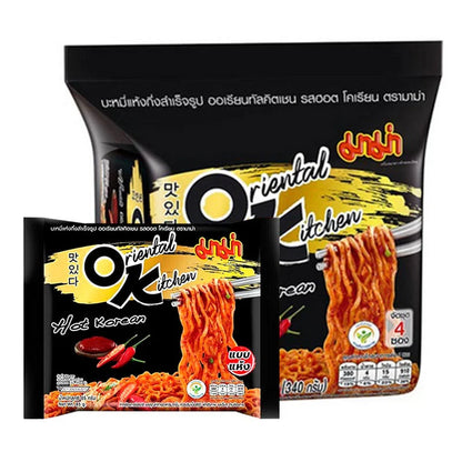MAMA Oriental Kitchen Instant Noodles Hot Korean 85g x4