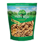 Heritage Walnut Dry Grocery 454g bag with whole walnuts in shell, natural brown color, on a neutral background.