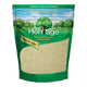 HERITAGE Raw Almond Powder in a 500g package, close-up of the light brown, finely ground almond powder on a white background.