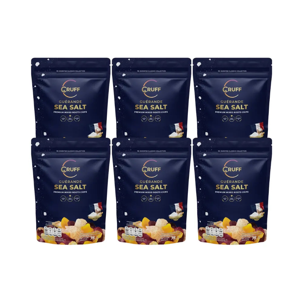 CRUFF Multi-colored Fried Crispy Potatoes Greyhonde Sea Salt