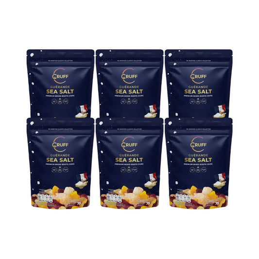 CRUFF Multi-colored Fried Crispy Potatoes Greyhonde Sea Salt