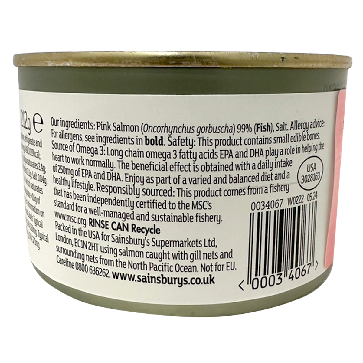 Sainsbury's Wild Pacific Pink Salmon