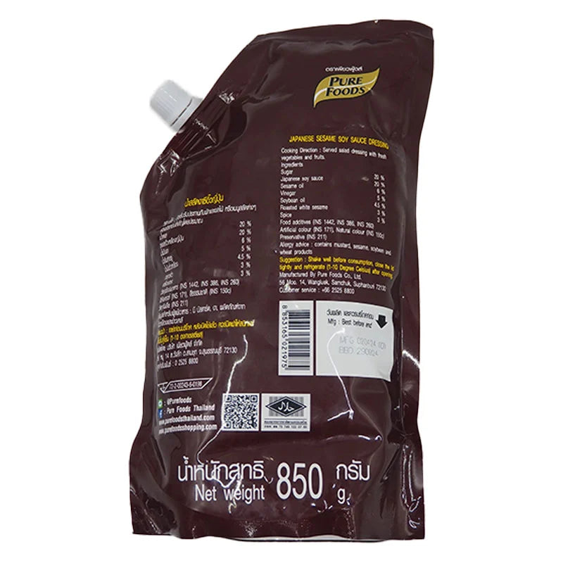 Pure Foods Japanese Sesame Soy Sauce Dressing 850g