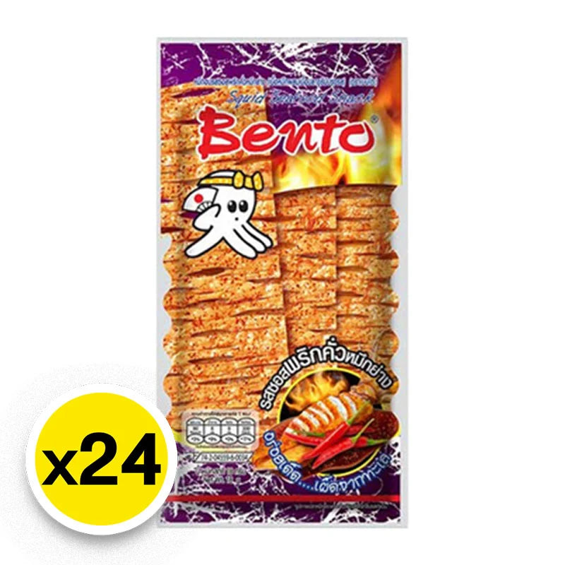 Bento Squid Seafood Snack Chilli Sauce Grill 4g x24