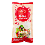 ARO Salad Cream 1kg bottle of dry grocery product with label visible, showcasing the creamy salad dressing from ARO.
