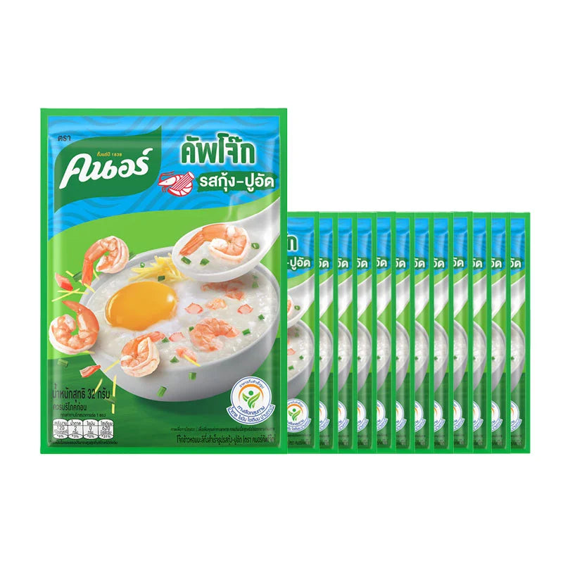 KNORR Instant Porridge With Shrimp & Crabsticks 32g x12
