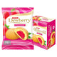 DEWBERRY Strawberry Puff Cake 15g, pack of 12, showing the individually wrapped strawberry-flavored snack with colorful packaging.