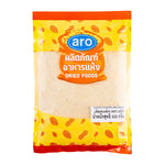 ARO Almond Powder 500g in a clear plastic bag, fine ground almond dry grocery product from the ARO brand.
