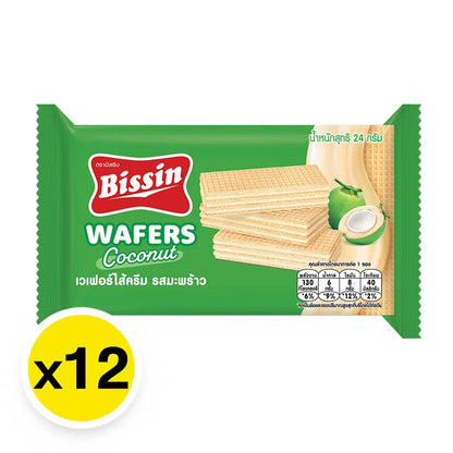 Bissin Wafer Coconut Flavor 24g x12