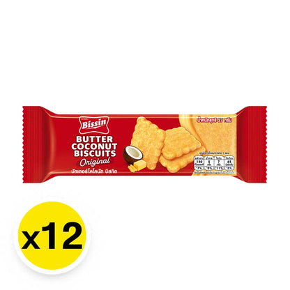 Bissin Butter Coconut Biscuits 27g x12