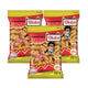 KOHKAE Peanut snack pack, 95g x 3, featuring crunchy roasted peanuts in a resealable bag.