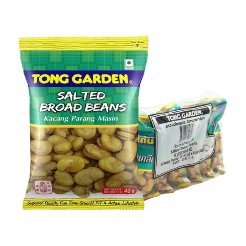 TONG GARDEN Nut Salt 40g pack, showing six containers of mixed nut and salt seasoning in clear packaging.