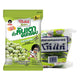 KOHKAE Greenbean Wasabi Snack in 20g pack, showing vibrant green beans coated with wasabi flavor, stacked in a bowl.