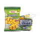 KOHKAE salted broad bean snack in 20g packs, showing colorful salted broad beans in a clear bowl.