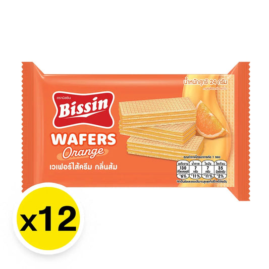 Bissin Wafer Orange Flavor 24g x12