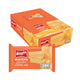 BISSIN Orange Flavor Wafer 24g package, showing stacked crispy wafers with orange flavor filling inside.