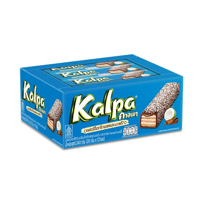 Kalpa Wafer Cokelat Kelapa 20g x12