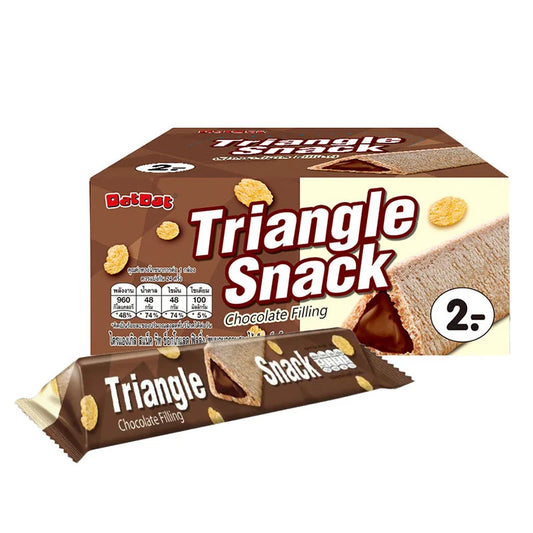 Pack of 24 DAT DAT With Choco 6.5 g snack bars featuring chocolate coating in a colorful, resealable package.