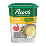 Knorr Chicken Broth Powder 1.5kg container, dry grocery product with yellow label and scoop for cooking or flavoring dishes