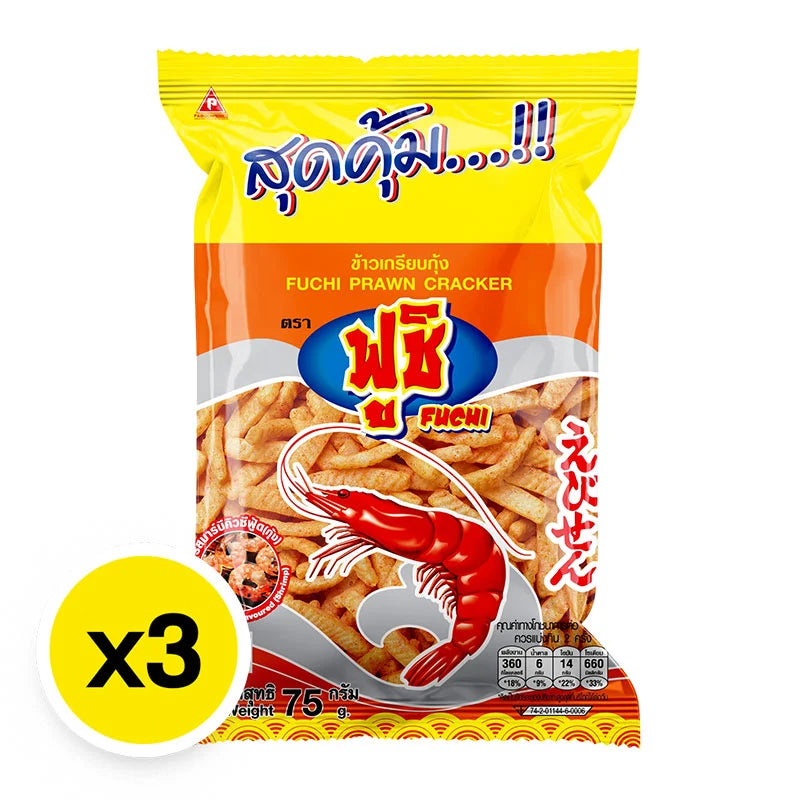 Fuchi Prawan BBQ 75g x3
