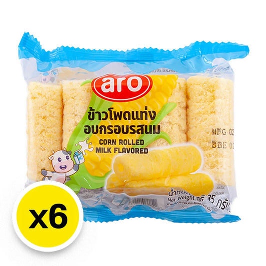 ARO CORN ROLLED MILK 35GX6