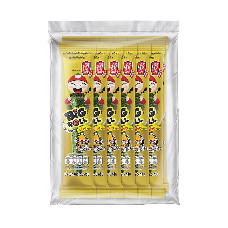 Taokaenoi Big Roll Grilled Seaweed Squid 12 Pcs 2.5g