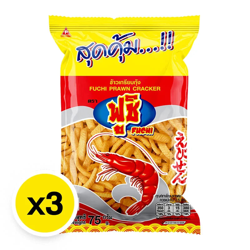 Fuchi Prawn Crackers 75g x3
