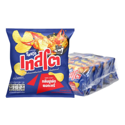 TASTO Potato Rock Chips Crab Curry 11g x12