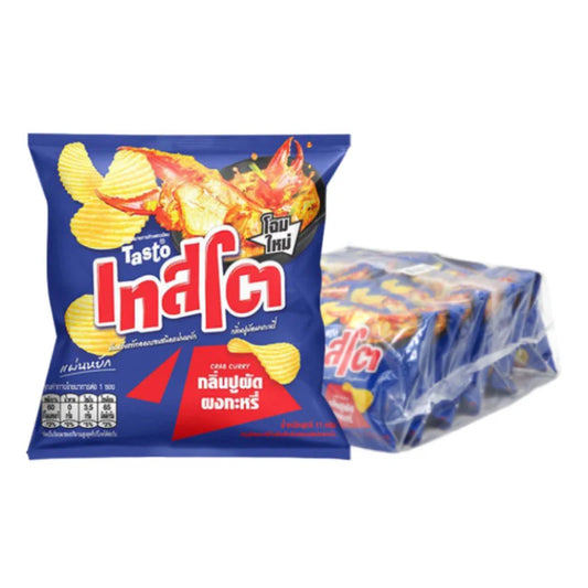 TASTO Potato Rock Chips Crab Curry 11g x12
