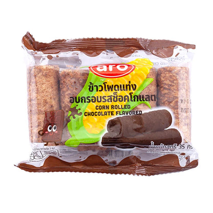 ARO Corn Rolled Chocolate Flavored 35g x6