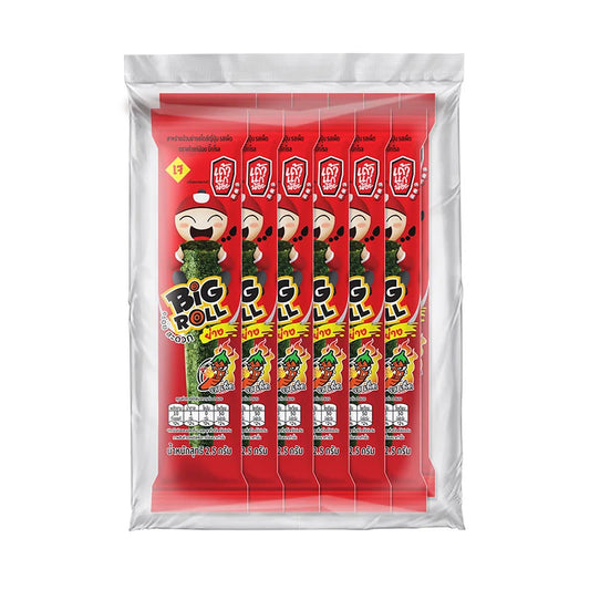 Taokaenoi Big Roll Grilled Seaweed Spicy 12 Pcs 2.5g
