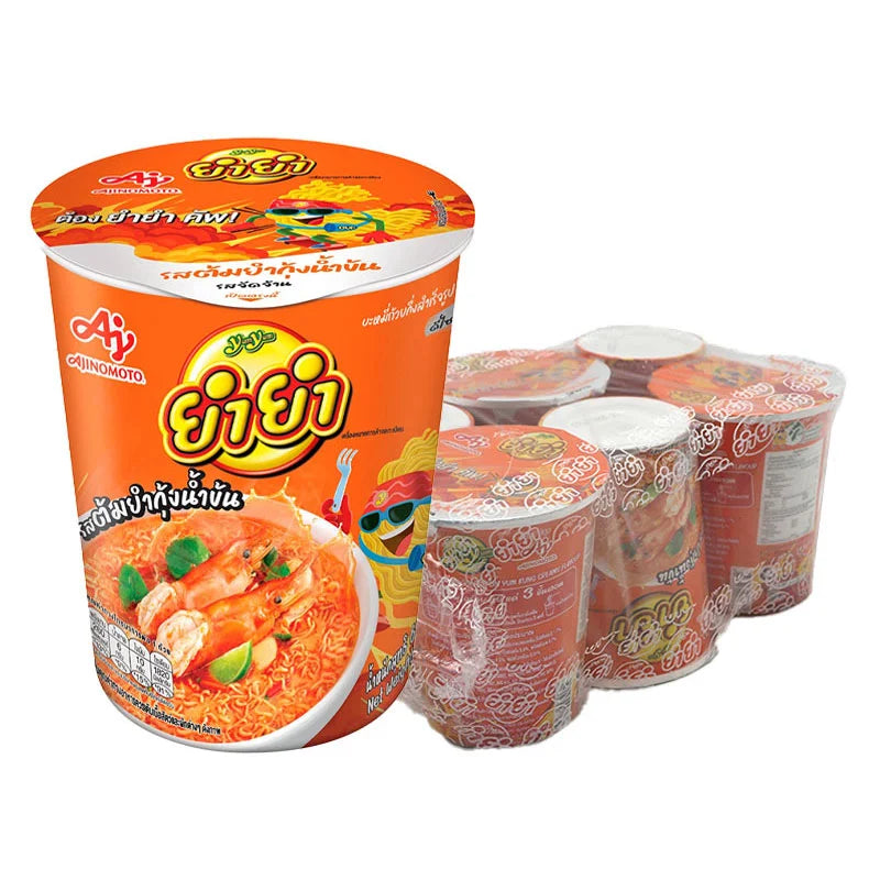 YUMYUM Cup Instant Noodles Tom Yum Kung Creamy 60g x6