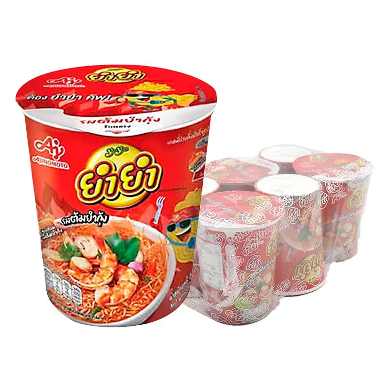 YUMYUM Cup Instant Noodle Tom Yum Kung Flavor 60g x6