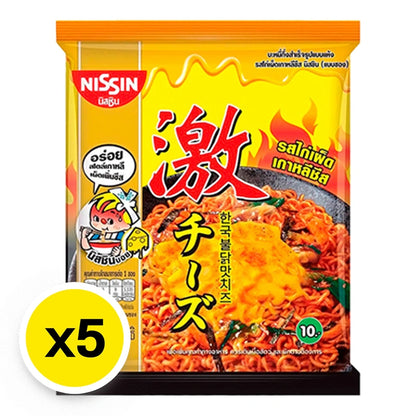 Nissin Instant Noodles Korean Hot Chicken Cheese Flavor 60g x5